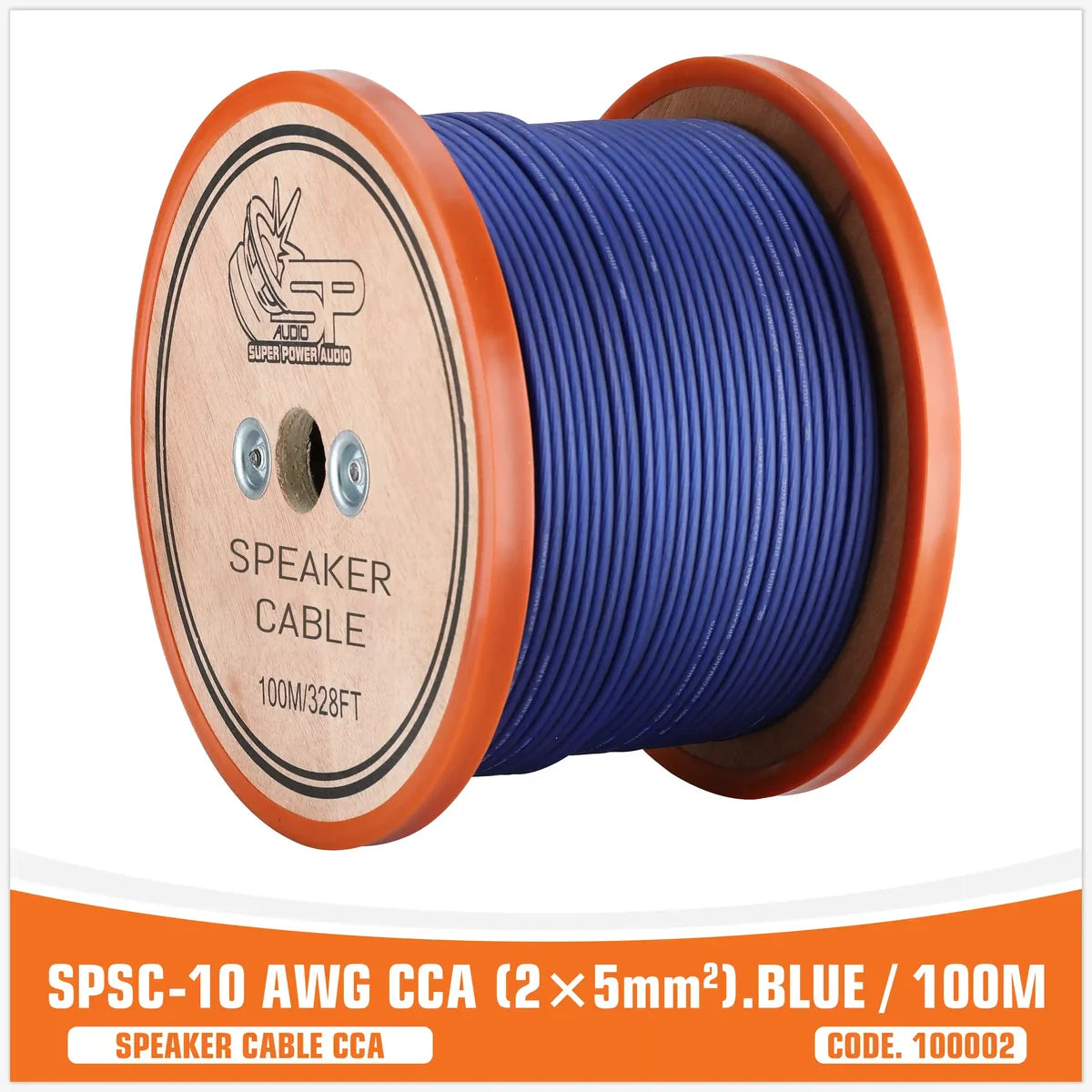 SP-10AWG CCA - 2×5mm - BLU- Cavo misto rame/alluminio speakers