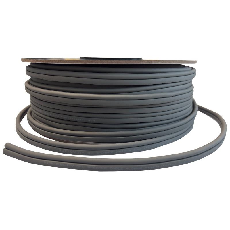 CVS40C - Cavo per altoparlanti OFC XPL 2x4,0mm² Rame Grigio scuro
