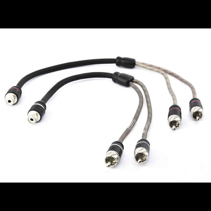 Phonocar 06028 Coppia Sdoppiatore RCA doppia schermatura 2 Maschi-1 Femmina
