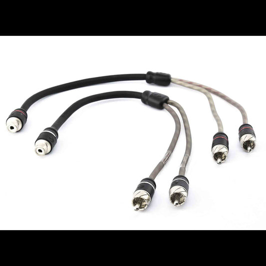 Phonocar 06028 Coppia Sdoppiatore RCA doppia schermatura 2 Maschi-1 Femmina