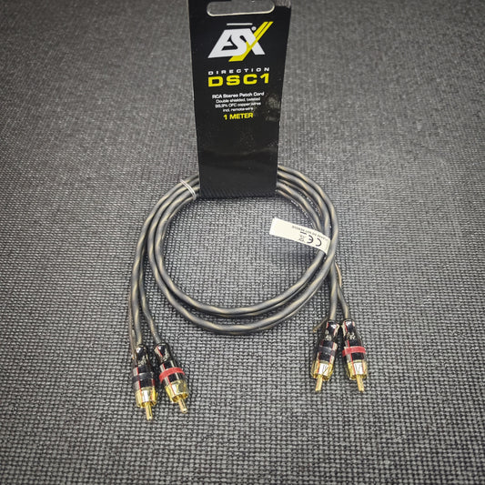 ESX DSC1 Cavo RCA serie DIRECTION 1 mt Doppia Schermatura OFC
