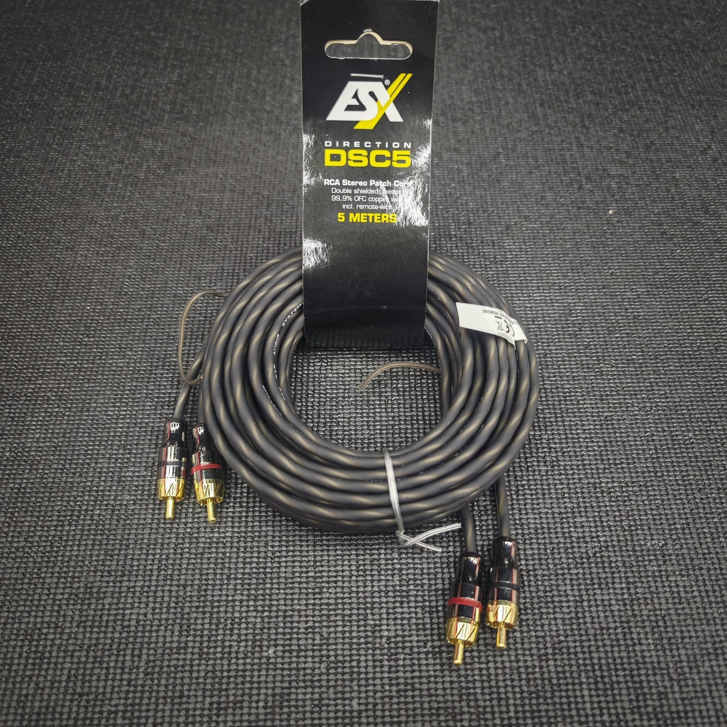 ESX DSC5 Cavo RCA 5 metri Doppia schermatura in rame OFC