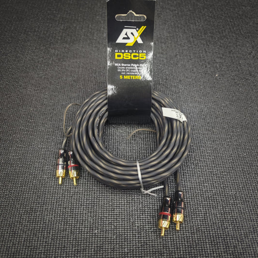 ESX DSC5 Cavo RCA 5 metri Doppia schermatura in rame OFC