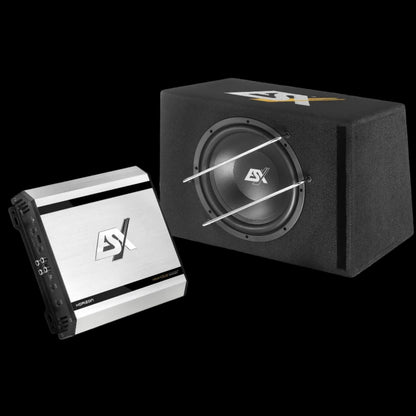 HXP200 ESX BassPack composto da Subwoofer 12" Amplificatore 2 canali + Kit cavi