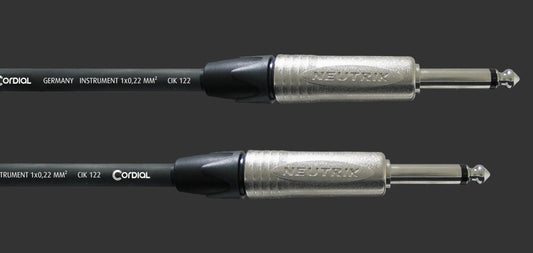 CORDIALI CXI-3 PP  jack TS da 1/4" Neutrik in nichel 3 metri
