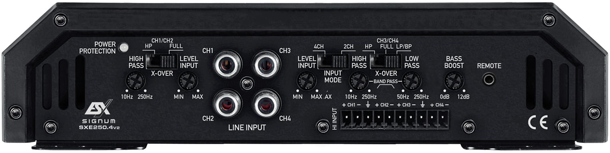 ESX SXE250.4 - AMPLIFICATORE 4 CANALI SERIE SIGNUM SXE 4 X 250 RMS WATT 2 OHM